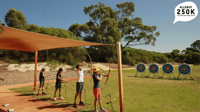 Allergy 250K camp for school-aged teens in Adelaide 